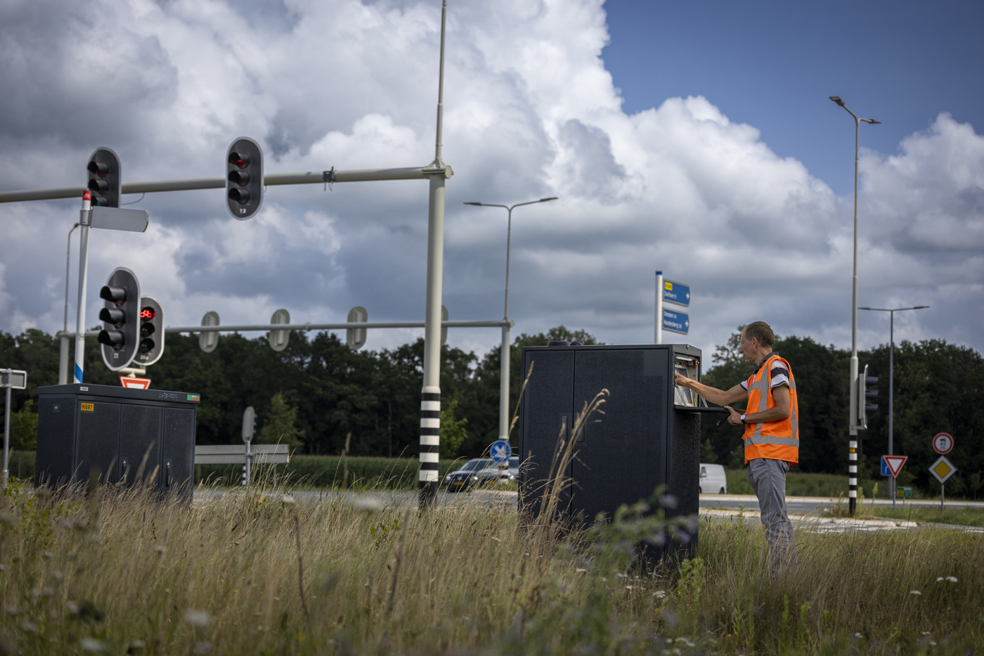 Onderhoud aan verkeersinstallatie
